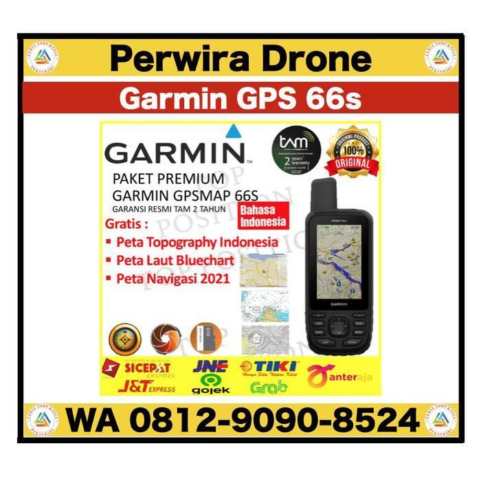 PROMO GARMIN GPSMAP 66s TERBARU PETA KONTUR TANAH PETA LAUT GARANSI RESMI