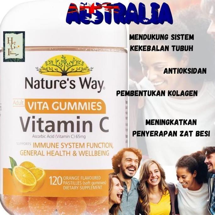 nature's way adult vita gummies vitamin c 120 gummies