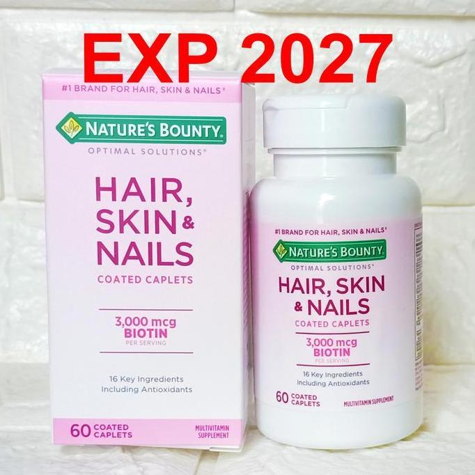 Natures Nature Nature's Bounty Hair Skin Nail 60 Caps Nature Biotin