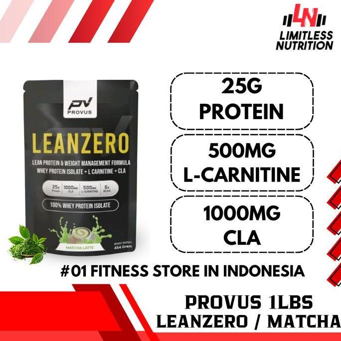 Provus Lean Zero 1 LBS Whey Protein Isolate + Fat Burner Whey protein Isolate BPOM HALAL