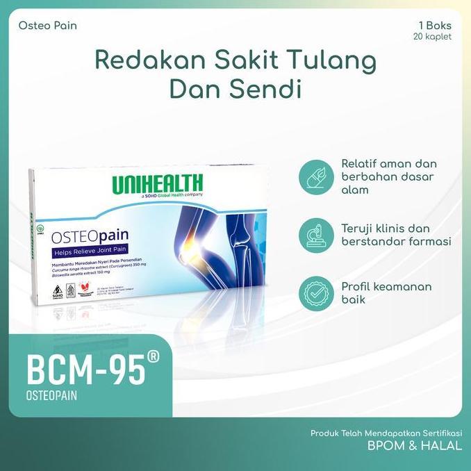 BCM 95 - Osteo Pain Obat Nyeri Sendi Tulang Bahan Alami - 1 box @20 kaplet