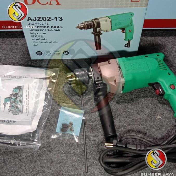DCA Mesin Bor Tangan AJZ02-13 J1Z-FF 13mm Pengatur Kecepatan Putaran Bolak-Balik