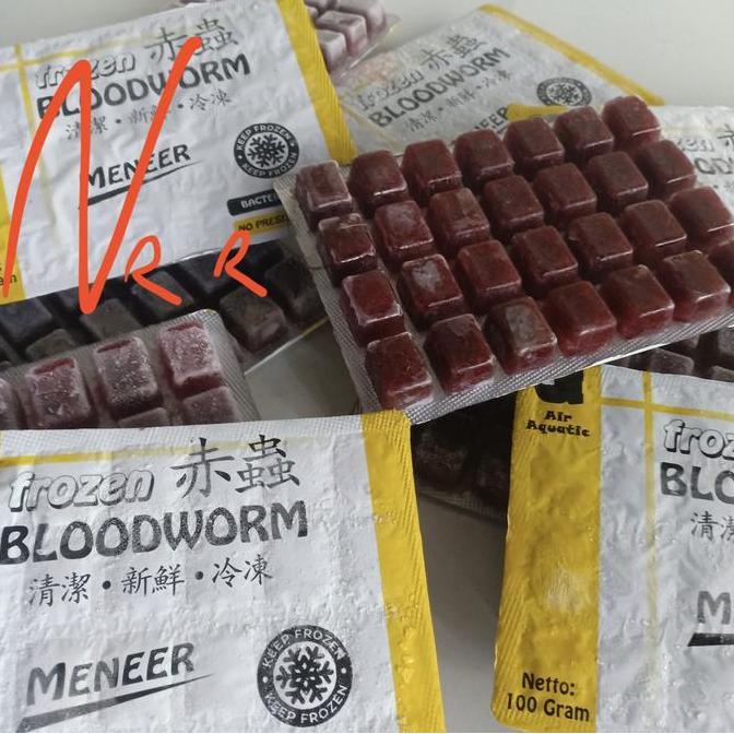 Cacing Beku Meneer Cabek Pakan Makan Ikan Kapsul 100Gr Not Pioneer Bos