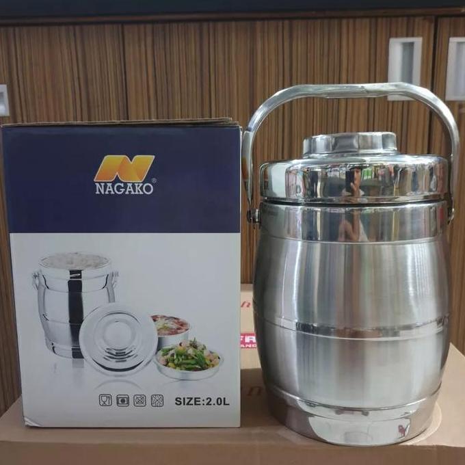Promo Rantang Termos Wadah Bekal Nasi Sayur Lauk Pauk Terjaga Panas 1.4 1.8L