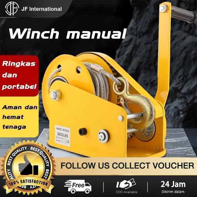 Hand Winch 1200 Lbs Wire Rope Hand Winch/Katrol Manual/Hand Winch Boat Winch/Alat Pengangkat Dan Pen