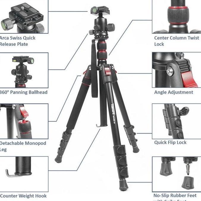 Action- Takara Rover 66 Tripod Monopod Kamera Takara Rover 66 Garansi Resmi