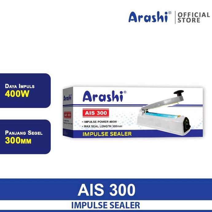 Pack- Impulse Sealer Arashi Ais-300 Sealer Plastik 30 Cm