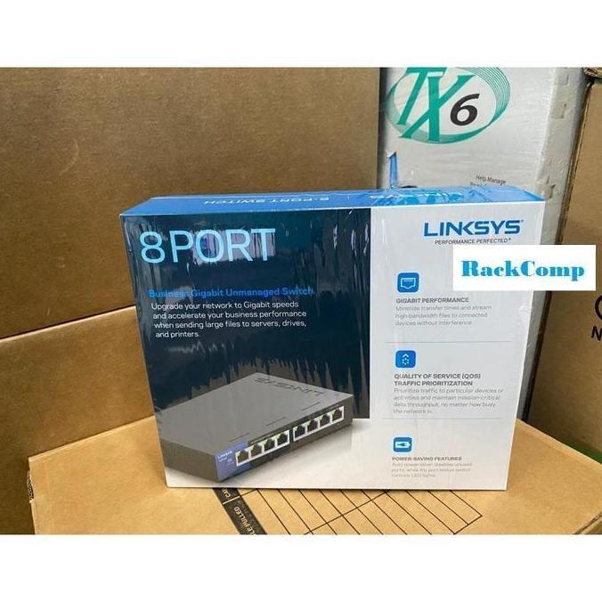 Switch HUB LINKSYS 8 PORT Gigabit 1000mbps Unmanaged Switch 8Port