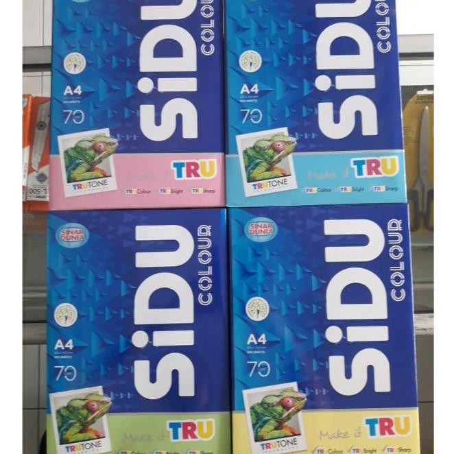 Kertas Hvs Sidu 70Gsm F4 Warna /Kertas Fotocopy Print