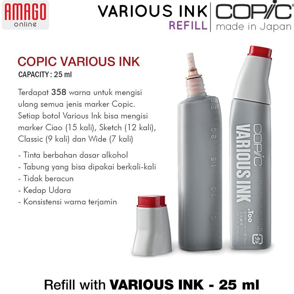 Copic Various Ink - Refill Copic - Cvi - 25 Ml - Tinta Isi Ulang Copic
