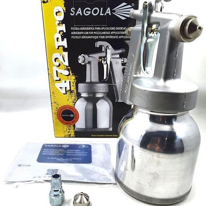 Spray Gun Sagola 472 Pro 600Cc Spray Gun Tabung Bawah