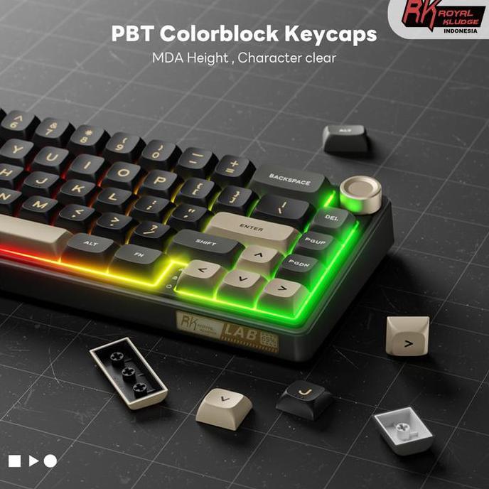 Play- Royal Kludge Rk R65 Knob 65 Gasket Mechanical Keyboard