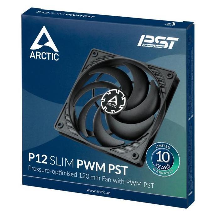 Com- Arctic P12 Slim Pwm Pst 120Mm Fan - Single Fan
