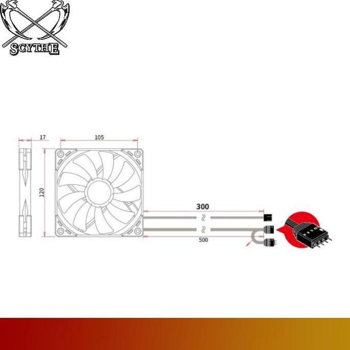 Acc- Scythe Kaze Flex 120 Slim Rgb | 120 Mm Rgb Slim Fan