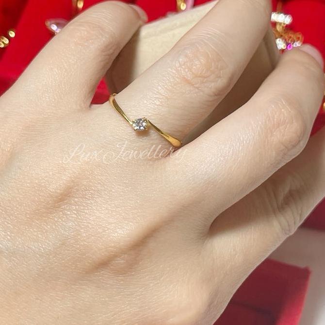 Thin- Cincin Nita Mata Satu + Cincin Slavina Setengah Gram