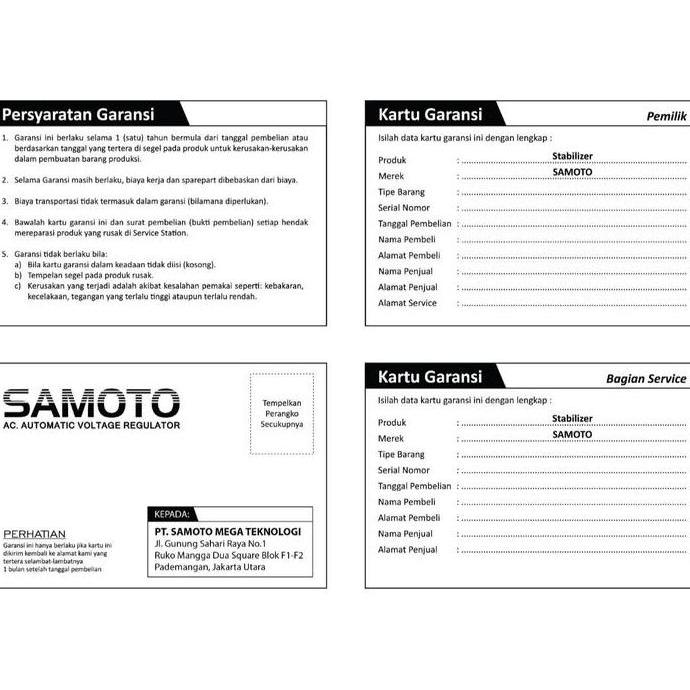 Rex- Stabilizer Samoto 1000Va - 1000N