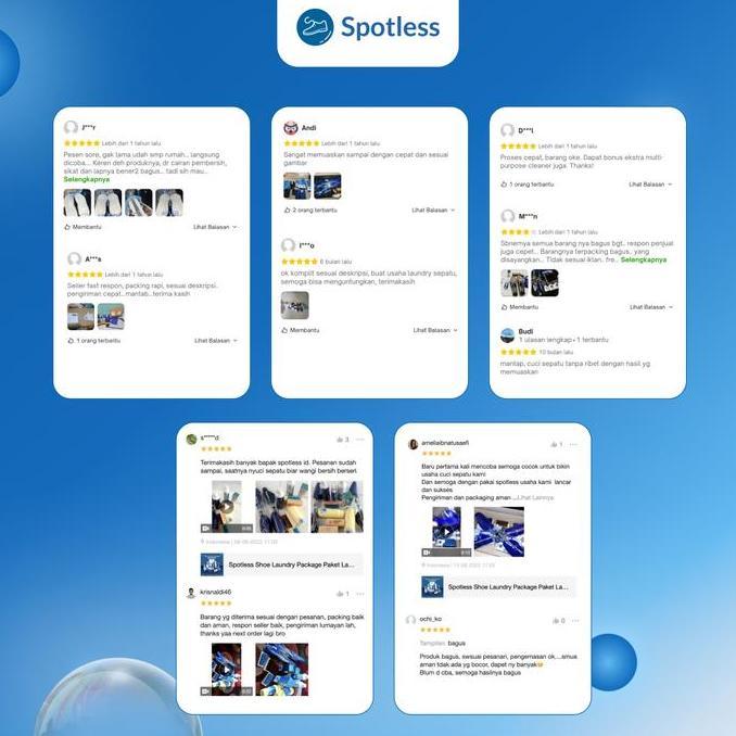 Spotless Shoe Laundry Package - Paket Laundry Pembersih Sepatu Usaha Lengkap