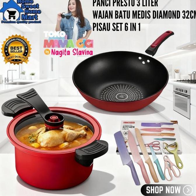 [TOKO MAMA GIGI X HSH.M] BELI LOKAL PAKET HAMPERS CERIA 8IN1 MAMA GIGI (PANCI PRESTO,WAJAN ANTI LENG