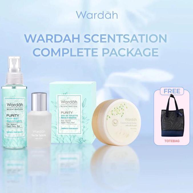 [BUY 3 GET 4] Wardah Scentsation Eau de Toilette, Body Mist & Body Butter FREE Totebag Mesh | Wangi 