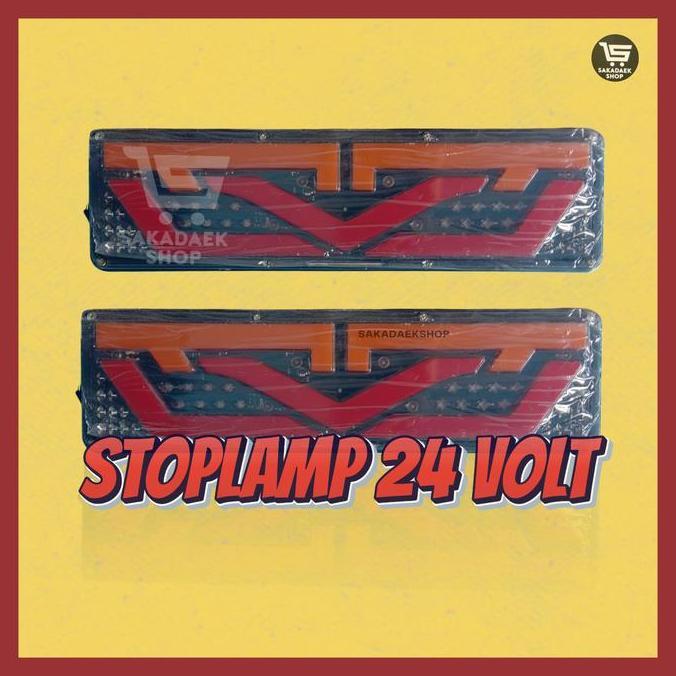 Lampu Stoplamp Rem Belakang Truck 24Volt Model LV - 1 Set Alqshop