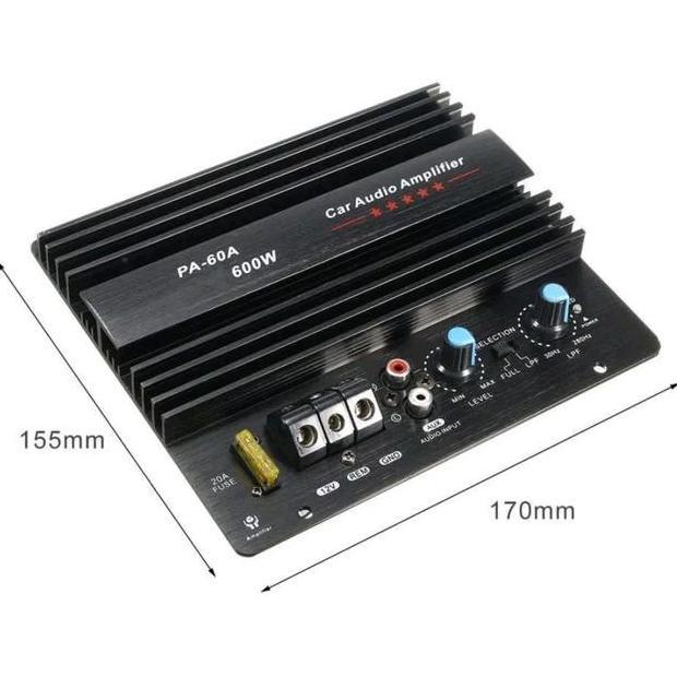 Power Amplifier Mobil Monoblok Power Subwoofer 12V 600W PA-60A