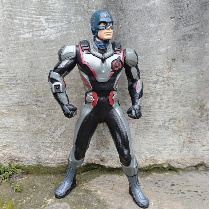 ACTION FIGURE 13' MARVEL AVENGERS ENDGAME CAPTAIN AMERICA SHIELF BLAST TIME TRAVEL SUIT WITH SOUND E