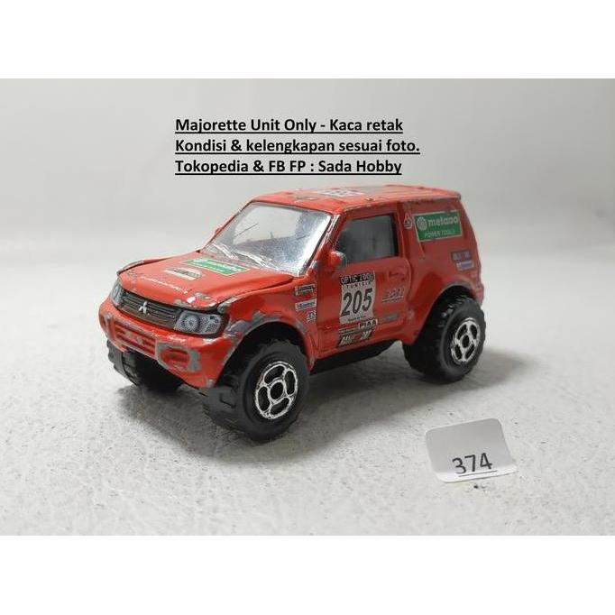 DIECAST MAJORETTE MITSUBISHI PAJERO RALLY UNIT ONLY MIX99