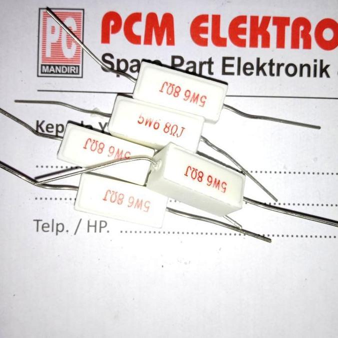 R 68 OHM 68R 68OHM 5W 5WATT 5 WATT RESISTOR PCMED
