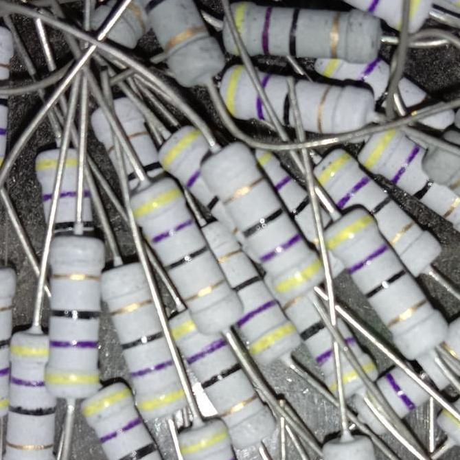 RESISTOR 47 OHM 47R 47OHM 2WATT 2 WATT TOLERANSI 5% PCMED