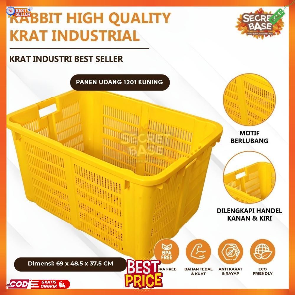 RABBIT HIGH QUALITY KRAT INDUSTRIAL 1201 - Keranjang Serbaguna / Krat Industri Tebal