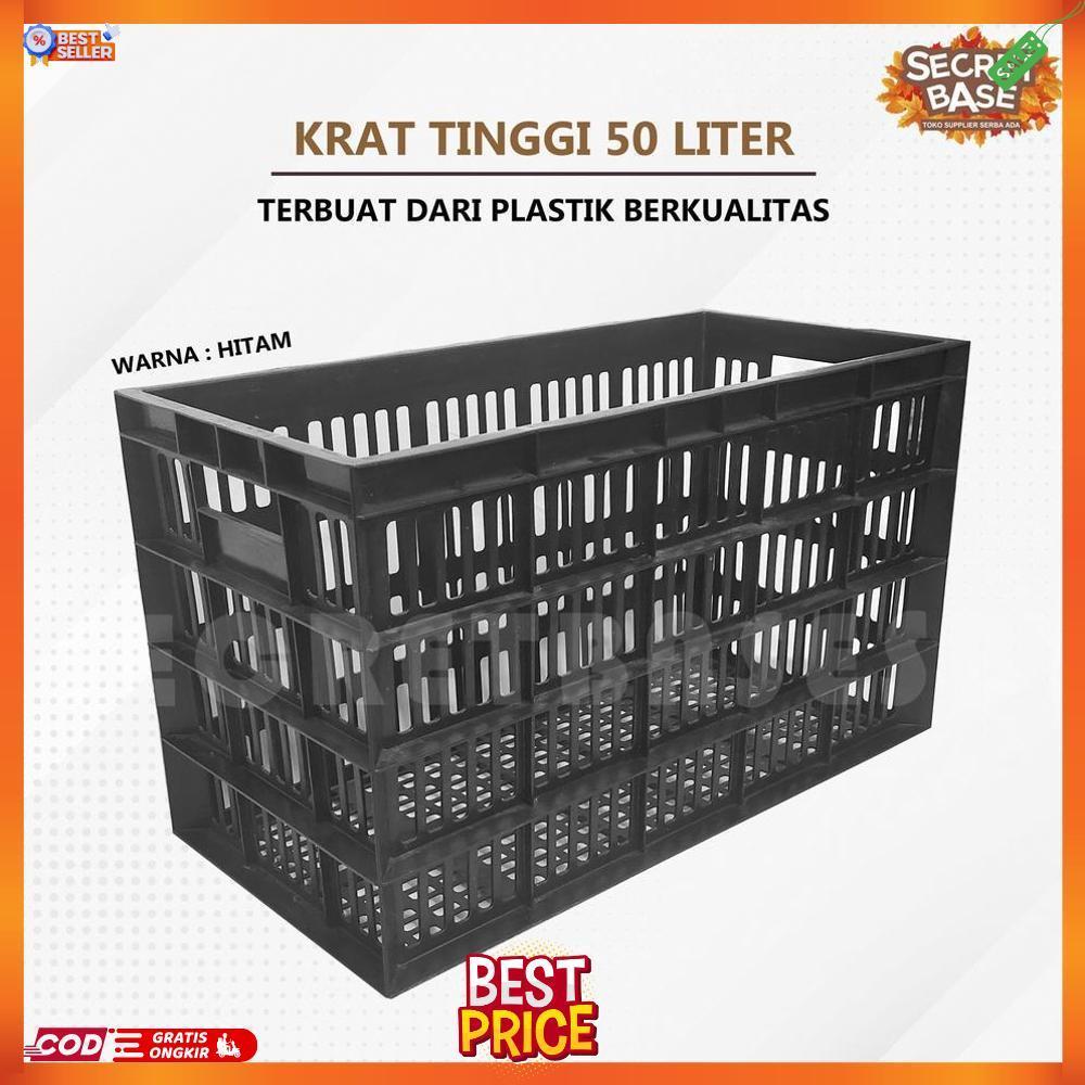 KRAT TINGGI 50 LITER - Krat Rak Piring / Keranjang Pakaian Serbaguna