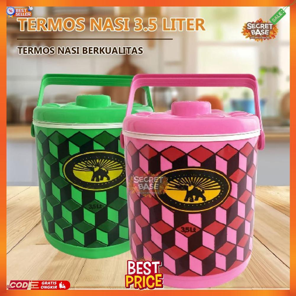 TERMOS NASI 3,5 LITER - Termos Es Batu Tahan Lama / Rice Bucket / Tempat Nasi 3,5L