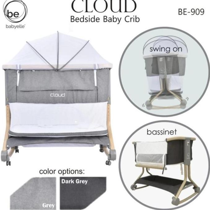 Babyelle cloud bedside baby crib BE909