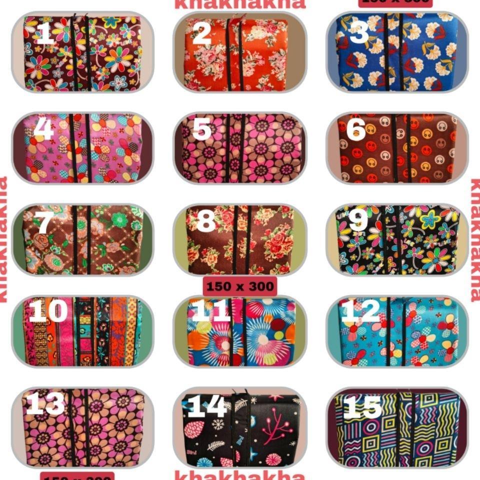 Tikar Lipat Mikrosatin Karpet Piknik 150 X 300