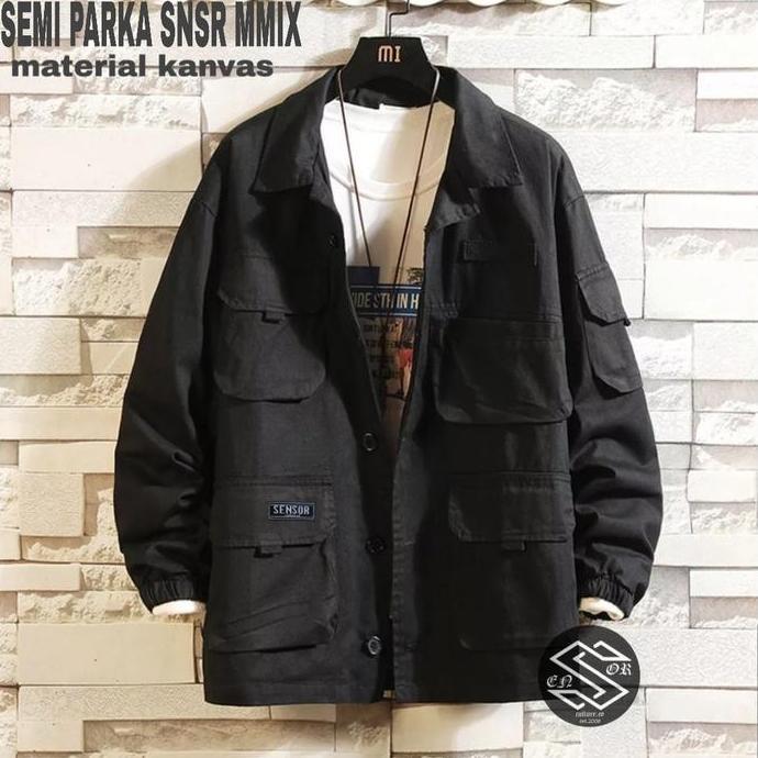 PREMIUM / [COD ] AKN SEMI PARKA SNSR MMIX / JAKET TRUCKER PRIA ORIGINAL SENSOR