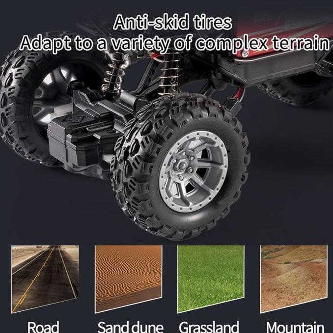 GIGITOY Mobil Remote Contro 4WD Alloy Off-Road Car Mainan Rock Crawler 6 Roda Mainan Rock Crawler 6 