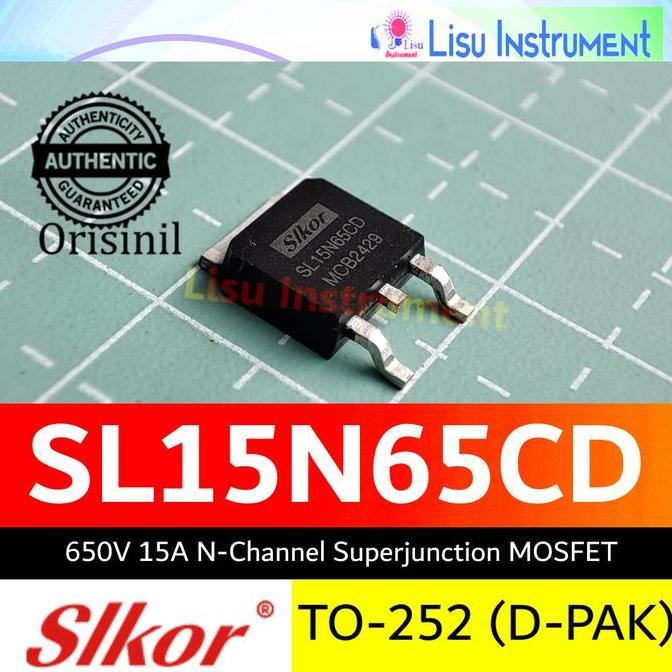 MOTRONICS SL15N65CD 650V 15A N-CHANNEL TRANSISTOR SUPERJUNCTION MOSFET SMD 15N65 TO-252 SILKOR ORIGI
