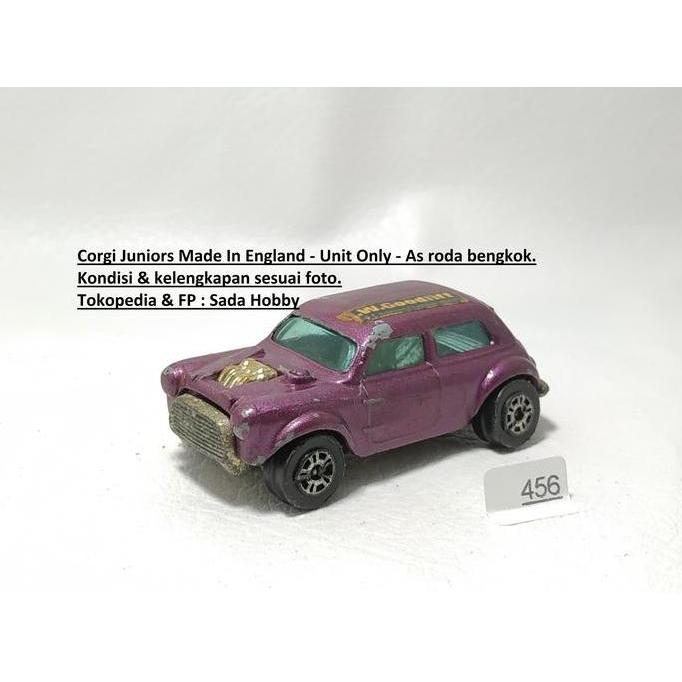 DIECAST VINTAGE CORGI JUNIORS 1300 MINI COOPERS ENGLAND UNIT ONLY MINUS MIX99