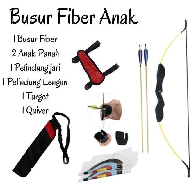 Busur Fiber Panah Panahan Anak SD