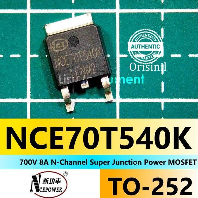 MOTRONICS NCE70T540K 700V 8A N-CHANNEL SUPER JUNCTION POWER MOSFET  TO-252 NCE ORIGINAL