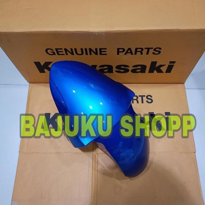* SPAKBOR SLEBOR FENDER DEPAN ZX25R ZX 25R ZX25 R BIRU BLUE 2023 ORI ''