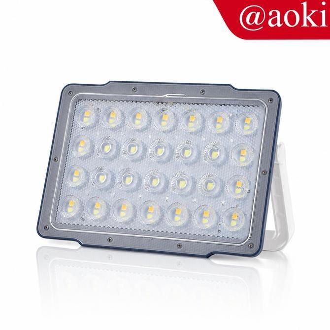 Aoki Lampu Sorot Solar Multifungsi Led Terang Power Bank Magnet Tri Lampu Darurat