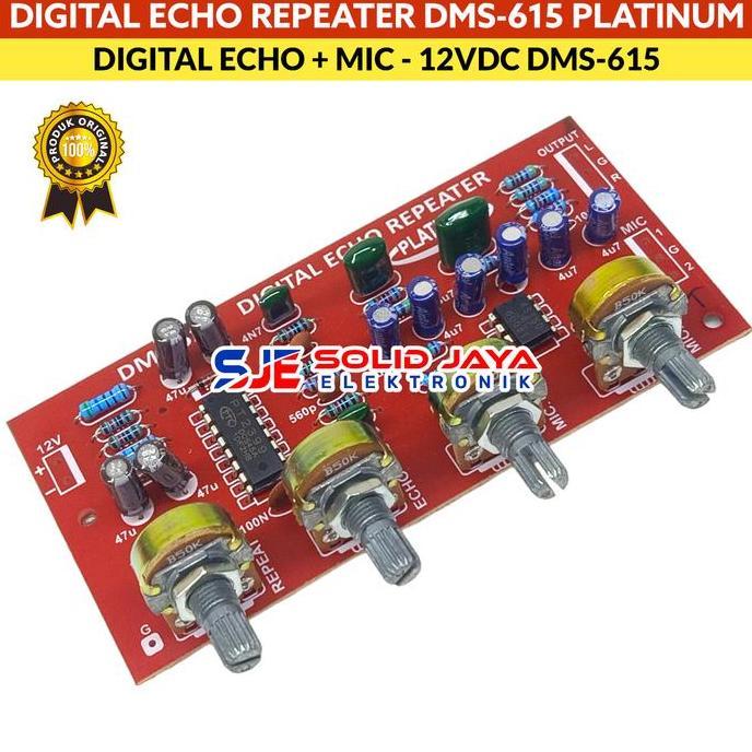 Jedug- Kit Dital Echo Repeater Repeat Mic Karaoke Dms615 Dms 615 Dms-615 Preamp Pre Amp Amplifier Ec
