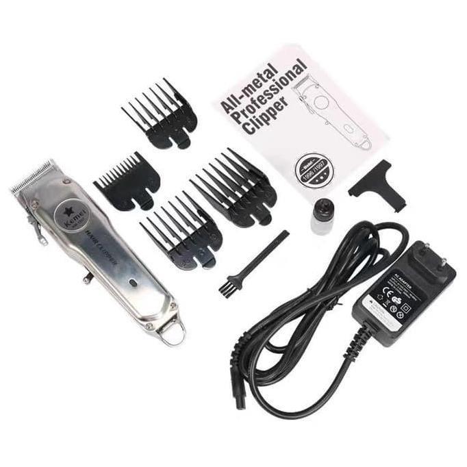 Kemei 1997 Alat Cukur Listrik Kemei 1997 Bisa Cas Body Metal Km-1997 Professional Clipper Mesin Ramb