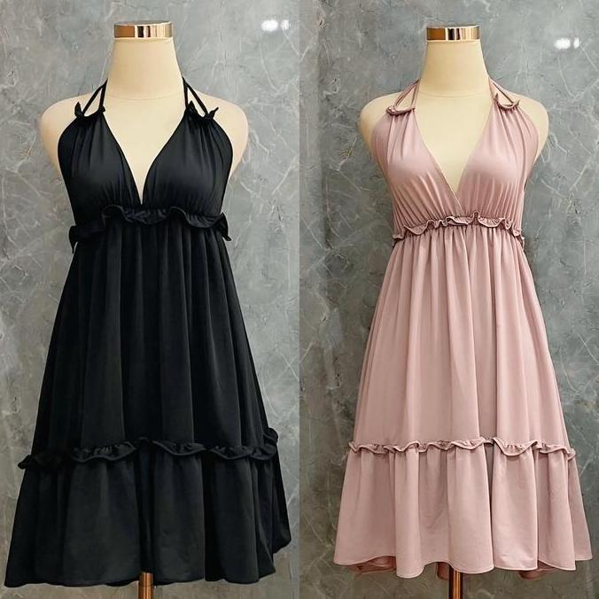 Slep- Wildnod - Minji S-5Xl (Ld 80-160Cm) Lingerie Dress / Gaun Malam Bahan Spandeks