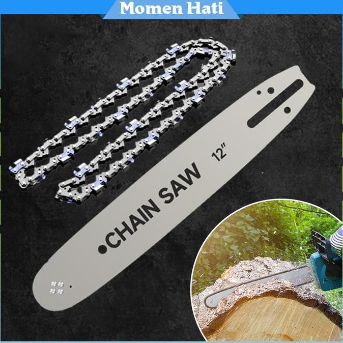 SMG Guide Bar Chainsaw Rantai Potong Chainsaw 12 Inch Rantai Gergaji Mesin Bahan Paduan