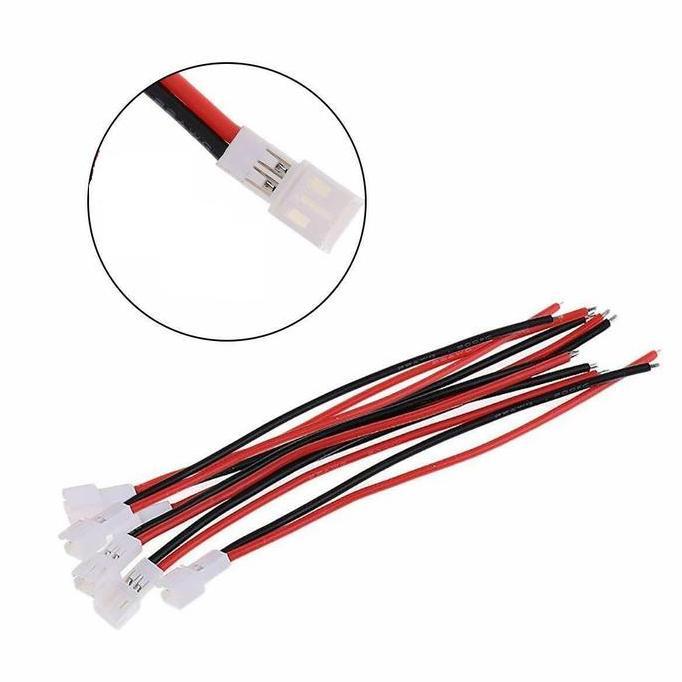 1pcs Kabel Konektor JST PH2.0 PH 2.0 2Pin 2P Male Plug lipo baterai Alqshop