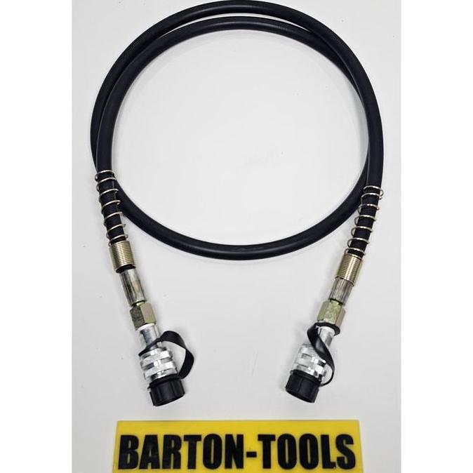Promo 3/8" 700Bar 70MPa 10000psi 2M 2 Coupler Female Hydraulic Hose Black FCFC BARTON Selang Hidroli