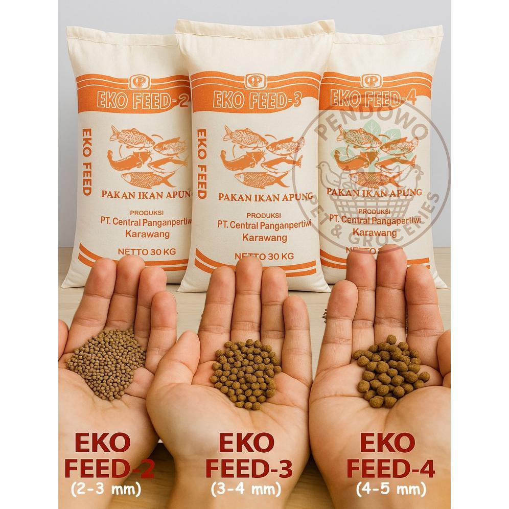 EKO FEED, Pakan Apung, Pur Ikan & Lele,10 & 30 Kilogram.