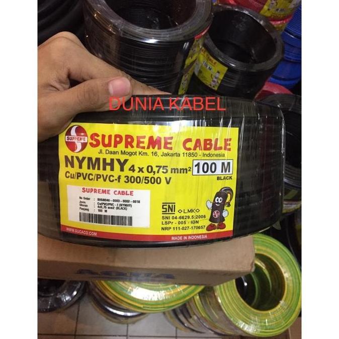 Promo Kabel Serabut /NYYHY Supreme 4x0.75 4x0,75 4 x 0.75 4 x 0,75 @100meter Diskon